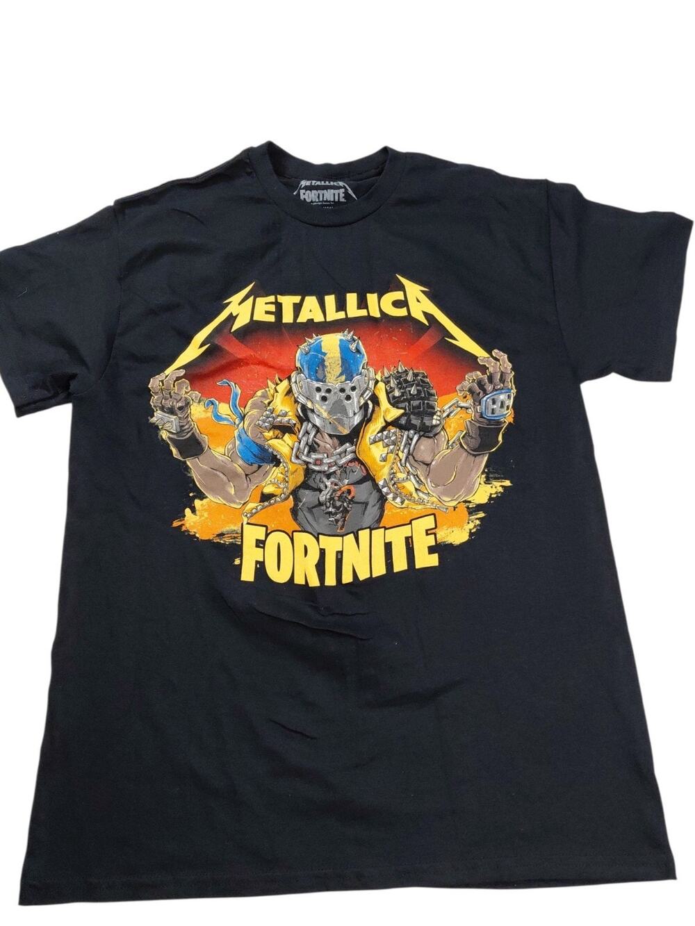 Metallica x Fortnite Black Graphic T-Shirt Men’s Size Medium Official 2024